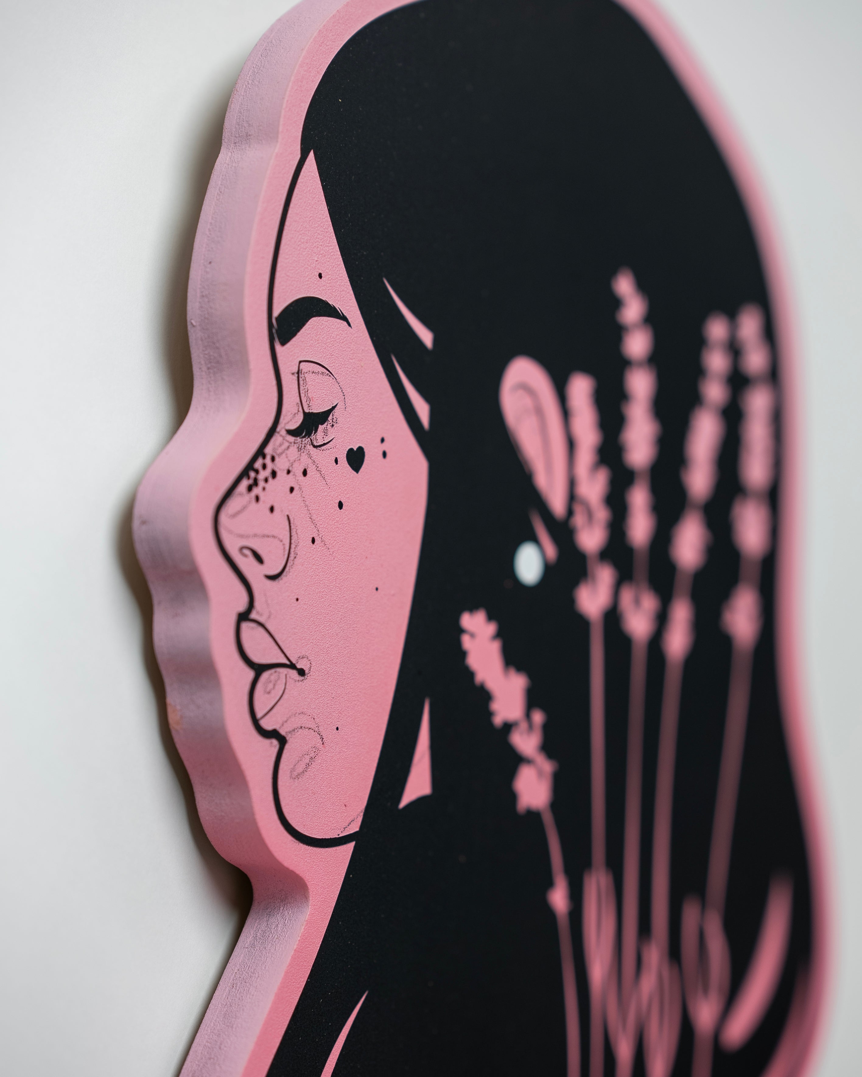 Miniature artwork titled 'Mini #4' featuring expressive strokes and abstract design by St. Jame.