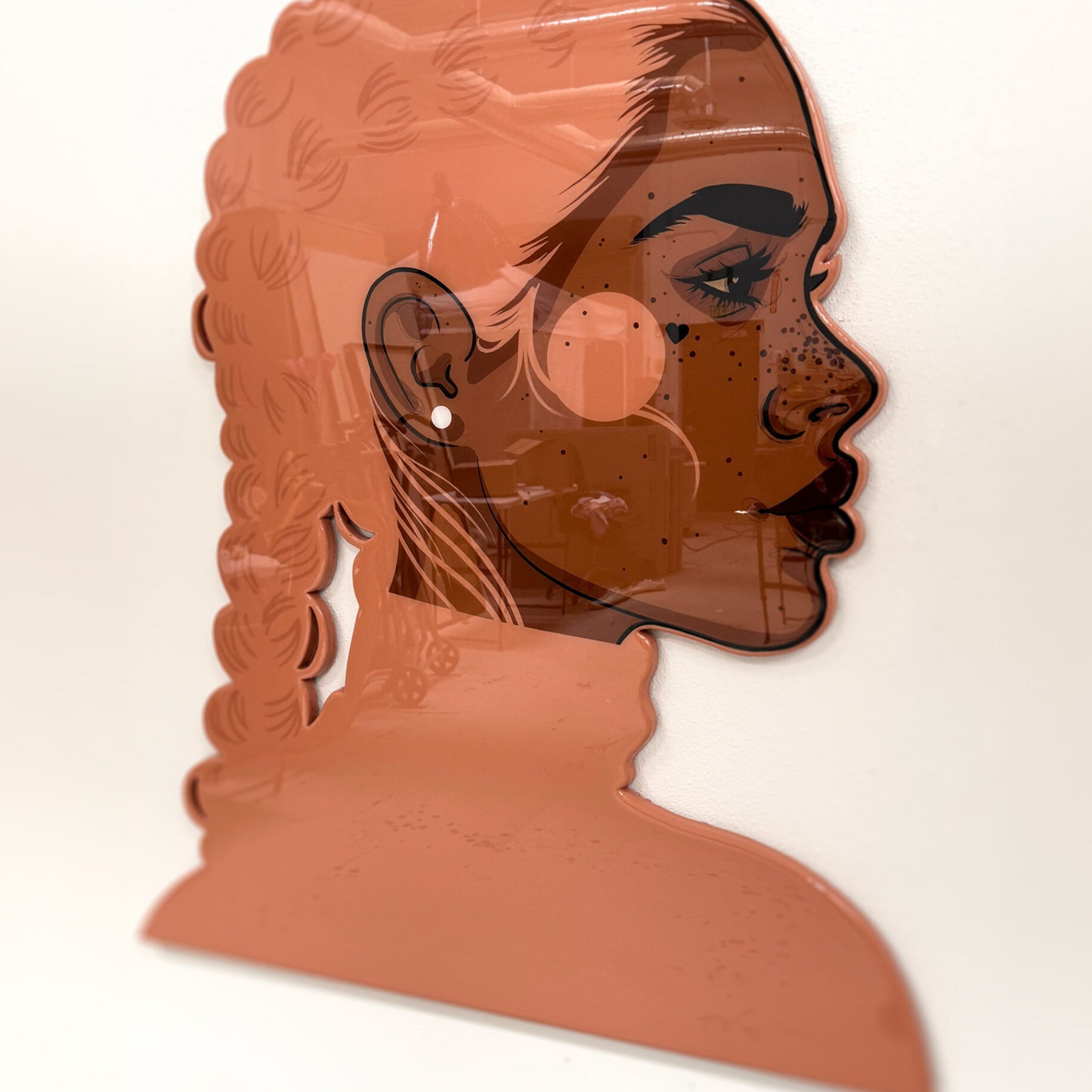 Portrait titled 'Zara' depicting a contemplative figure with intricate details and soft color palette by St. Jame.