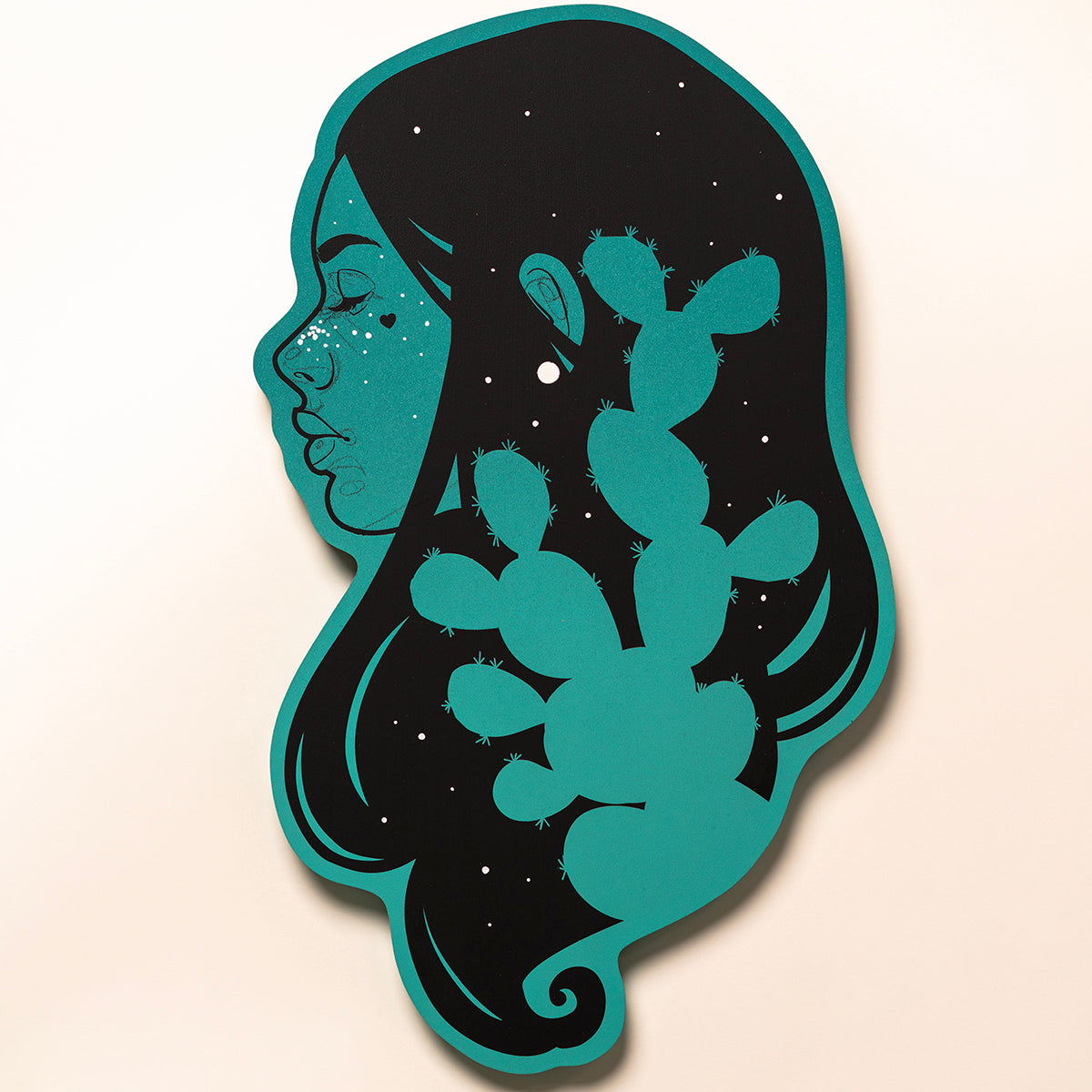 Miniature artwork titled 'Mini #8' showcasing bold lines and expressive composition by St. Jame