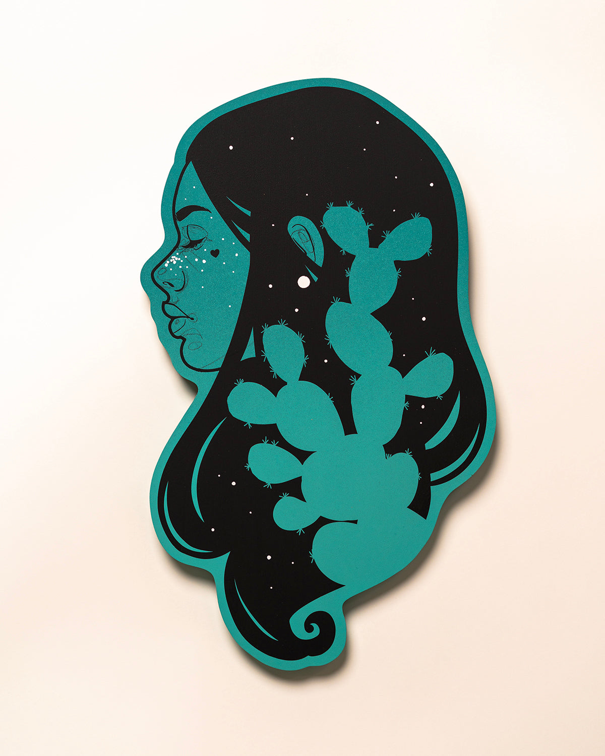 Miniature artwork titled 'Mini #8' showcasing bold lines and expressive composition by St. Jame