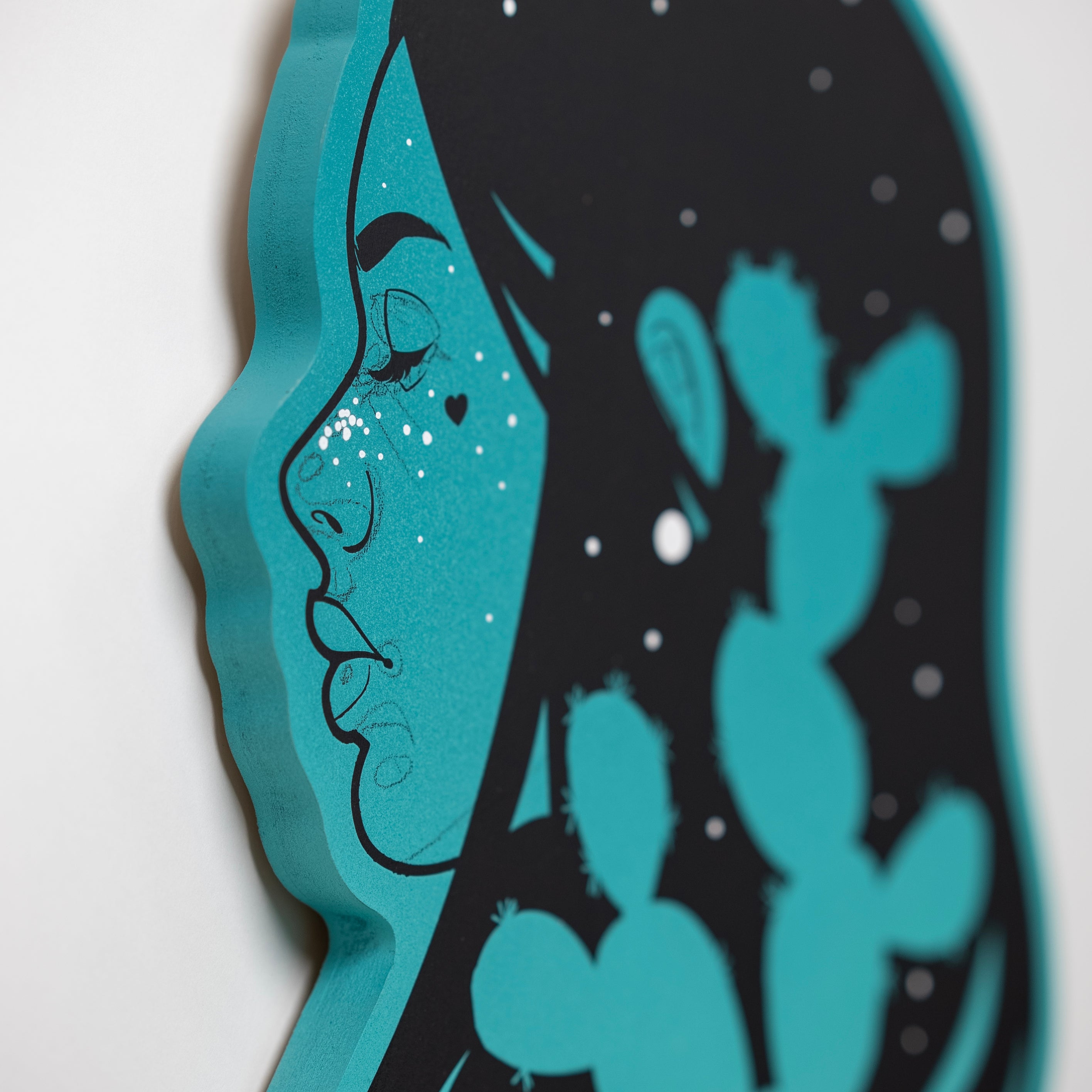 Miniature artwork titled 'Mini #8' showcasing bold lines and expressive composition by St. Jame